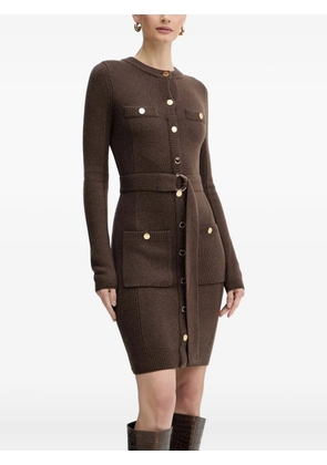 GUESS USA belted mini dress - Brown