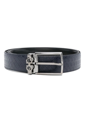 Ferragamo logo-debossed belt - Blue
