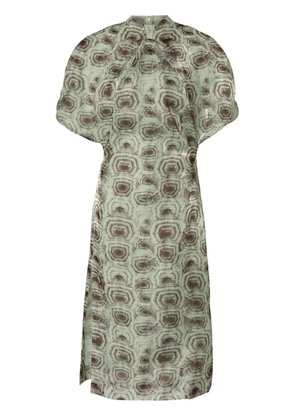 Genny printed midi dress - Green