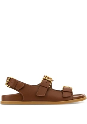Valentino Garavani leather sandals - Brown