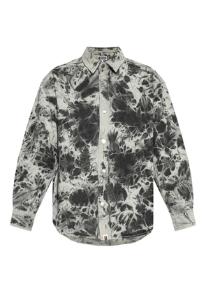 A BATHING APE® tie-dye long-sleeve shirt - Grey