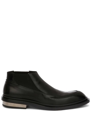 Jil Sander metal-detail leather boots - Black