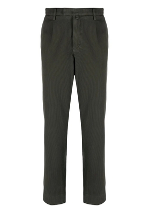 Briglia 1949 logo-patch corduroy tapered trousers - Green