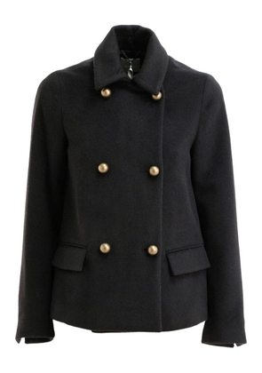 Kiltie double-breasted gold-button jacket - Black