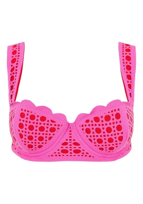 Marysia North laser-cut bikini top - Pink