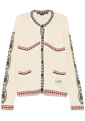 Andersson Bell Fantasia round-neck cardigan - Neutrals