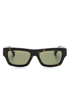 Gucci Eyewear rectangle-frame sunglasses - Brown