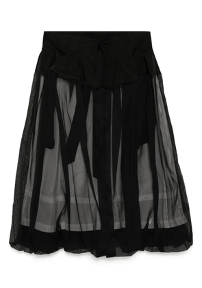 Toga high twist gauze skirt - Black