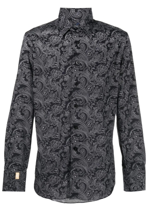 Billionaire paisley-print long-sleeve shirt - Black