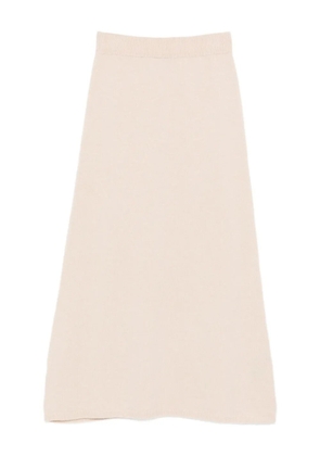 Peuterey knitted wool midi skirt - Neutrals