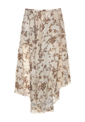 Uma Wang Genit midi skirt - Neutrals