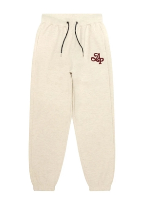 AAPE BY *A BATHING APE® embroidered-logo drawstring trousers - Neutrals