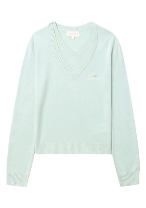 SHUSHU/TONG silk-cashmere jumper - Green