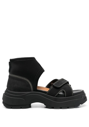 Maison Margiela strap-detail suede sandals - Black