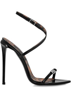 Philipp Plein leather sandals - Black