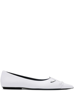 Marc Jacobs The Leather Kat ballerina flats - White