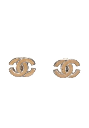 CHANEL Pre-Owned 2000 interlocking CC earrings - Silver