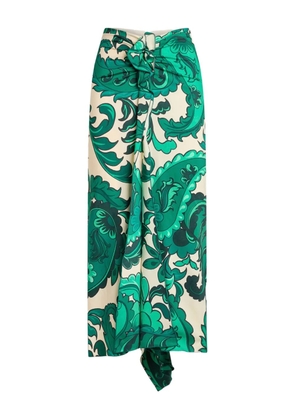 ETRO floral-print skirt - Green