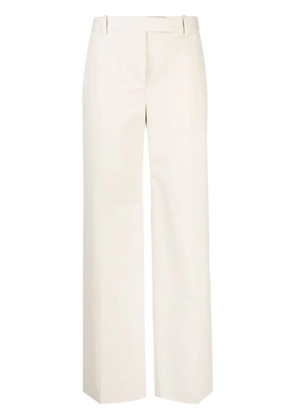 The Row wide-leg cotton-wool trousers - Neutrals