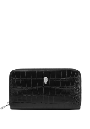 Philipp Plein skull-embellishment wallet - Black
