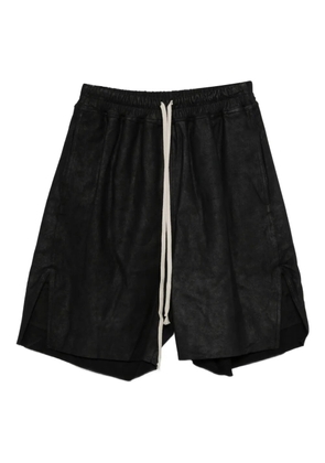 Rick Owens boxers drawstring split shorts - Black