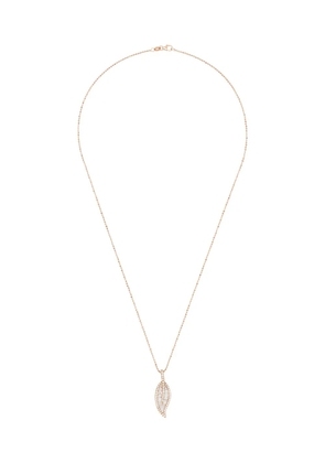 Anita Ko leaf pendant necklace - Gold