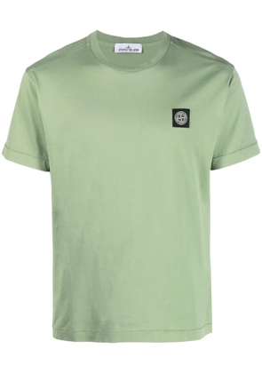 Stone Island logo-patch short-sleeved T-shirt - Green