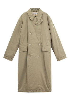 OUR LEGACY double-breasted belted coat - Green