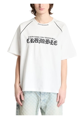 Pleasures Crumble Heavyweight Raglan T-shirt - White