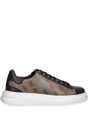 GUESS USA Elba monogram-pattern sneakers - Brown