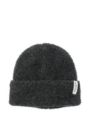 Marc O'Polo logo-patch beanie hat - Grey