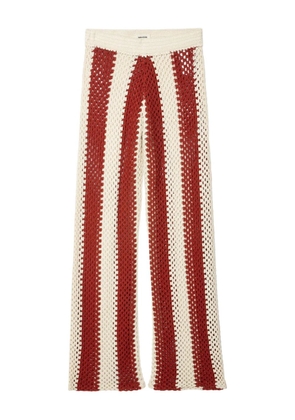 Zadig&Voltaire tricot-knit trousers - Red