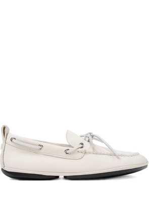 Camper Right Nina leather lace-up loafers - White