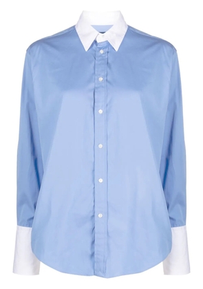 Polo Ralph Lauren contrast-trim long-sleeve shirt - Blue