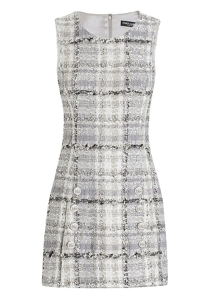 Dolce & Gabbana tweed mini dress - Grey