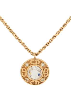 Christian Dior Pre-Owned 1990s logo-pendant necklace - Gold