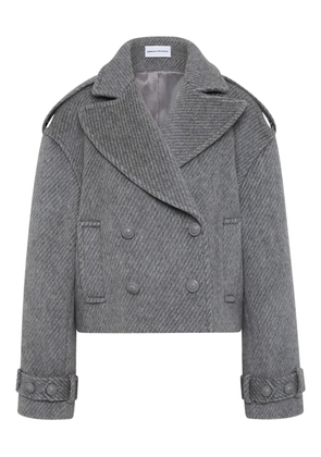 Rebecca Vallance Lani double-breasted cropped coat - Grey