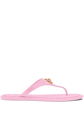 Versace Alia metallic-detail flip-flops - Pink