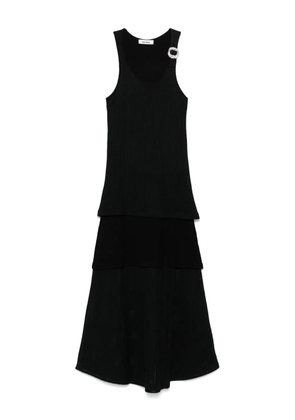 Wales Bonner Serenity midi dress - Black