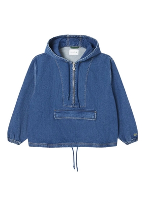 Lacoste hooded denim sweater - Blue