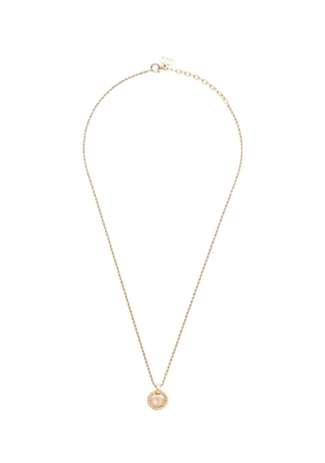 Christian Dior Pre-Owned 1990s CD-pendant necklace - Gold