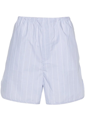 Filippa K striped organic-cotton shorts - Blue