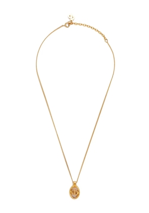 Christian Dior Pre-Owned CD logo necklace - Gold