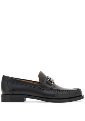 Ferragamo Gancini leather loafers - Black