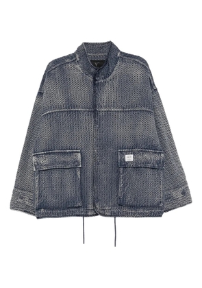 FIVE CM quilted denim jacket - Blue