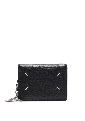 Maison Margiela four-stitch leather card holder - Black