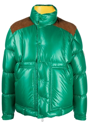 Moncler Ain panelled puffer jacket - Green