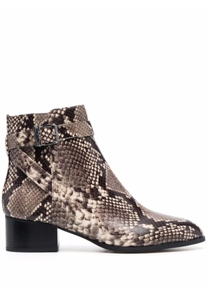 Michael Michael Kors python-print ankle boots - Grey