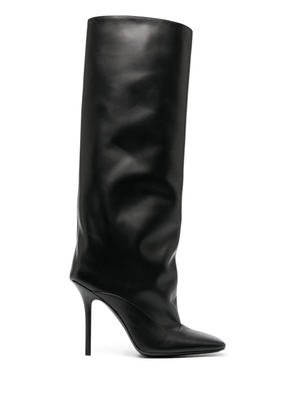 The Attico Sienna 105mm square-toe boots - Black