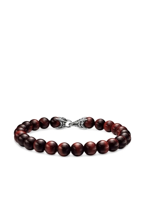 David Yurman sterling silver Spiritual Beads bracelet (8mm) - Brown